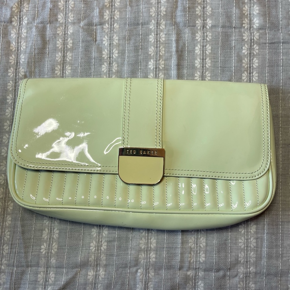 Ted Baker Quilted Patent Leather Clutch. - Picture 1 of 4